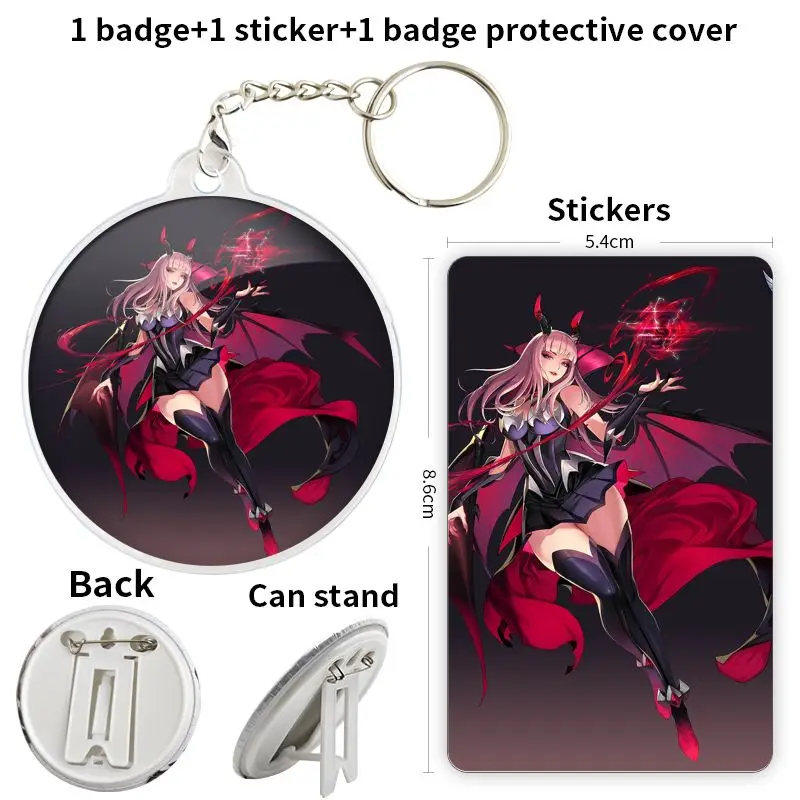 Mobile Legends Bang Bang Anime Character Game Soft Button Badge Brooch anchor Peripherals Pin Creative Accessories Trinket Metal