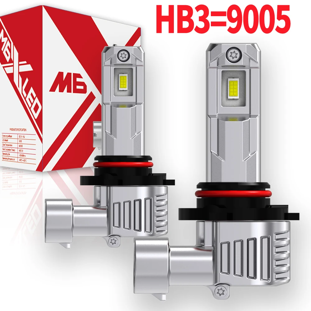 

2pcs HB3 9005 P20d Led Light Car Headlight Bulb Canbus No Error White Auto Fog Diode High Power Moto Driving Running Lamp DC 12V