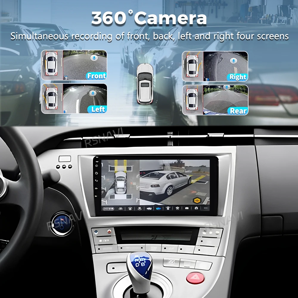 أندرويد 15 لتويوتا بريوس XW30 2009- 2015 LHD 2K QLED أندرويد راديو السيارة الوسائط المتعددة مشغل فيديو GPS AI صوت CarPlay 4G ستيريو