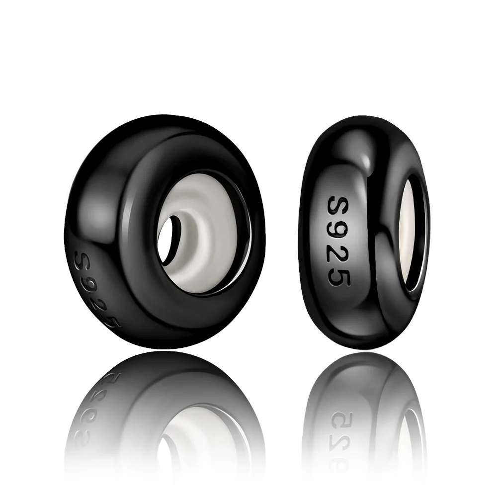 بسيطة 925 فضة فاصل كليب الخرز للأساور الأصلية اللون مكعب روبيك السحر أساور يدوية الكلاسيكية غرامة مجوهرات #3