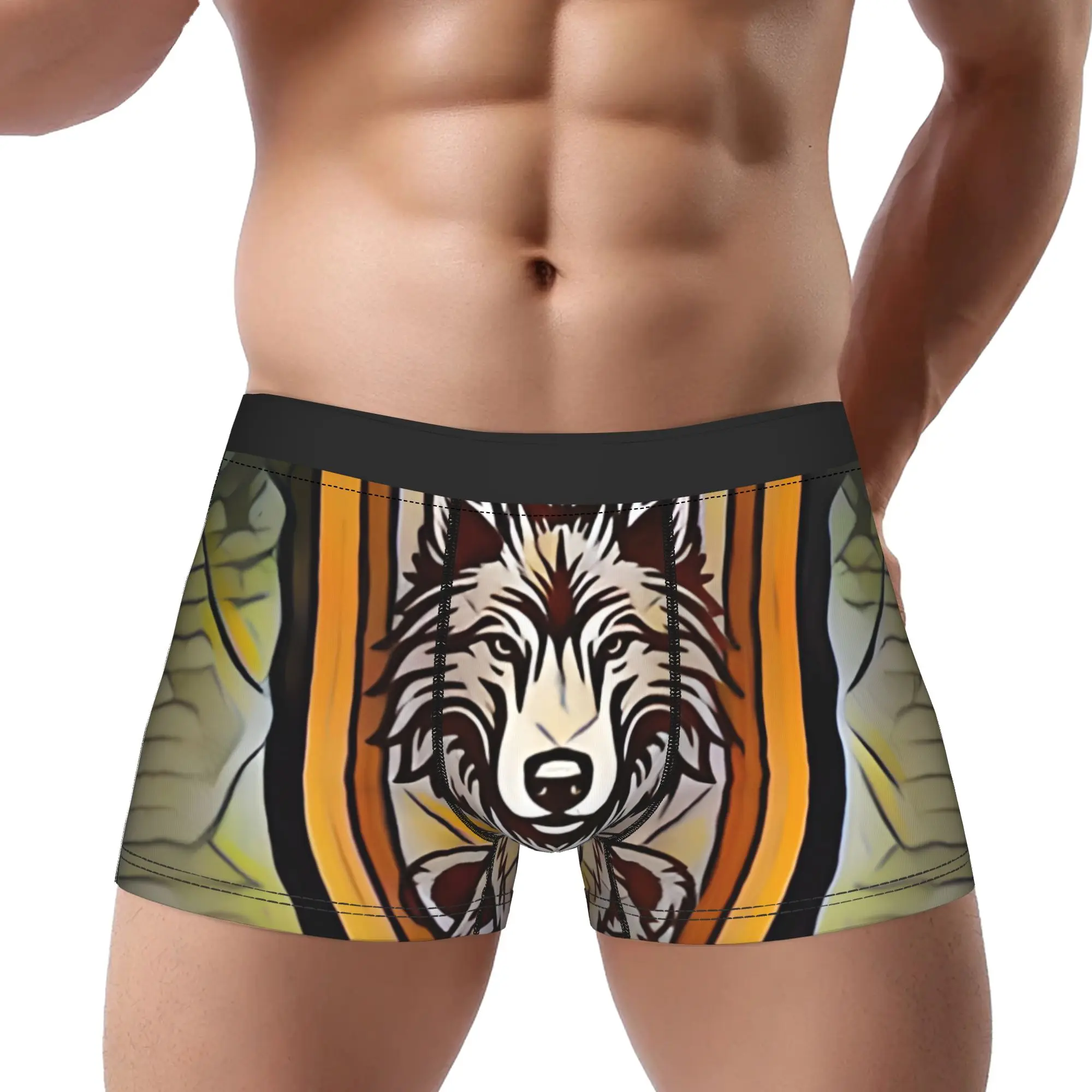 Spirit Animal Totem Pole Underpants Homme Panties Man Underwear Totem Comfortable Shorts Boxer Briefs