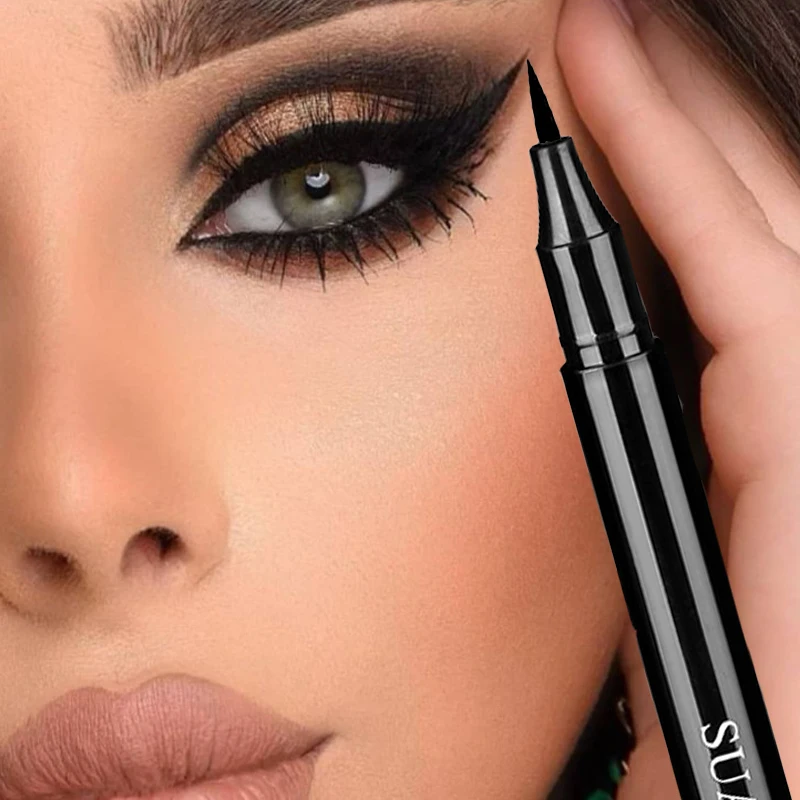 Eyeliner ad asciugatura rapida Smooth Black Waterproof Liquid Eye Liner Pencil Long Lasting Natural Eyeliner Pen Makeup Eye Tool Cosmetic