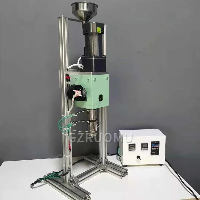 SJ25 Vertical Extruder Laboratory Micro Injection Molding Machine Adjustable Speed Plastic Extrusion With Cooling Device 220V