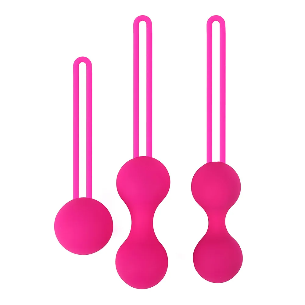 Boule vaginale en Silicone, 3 pièces, jouets sexuels pour Geisha intelligente, simulateur de boule Kegel, vagin chinois Ben Wa, exercice de serrage