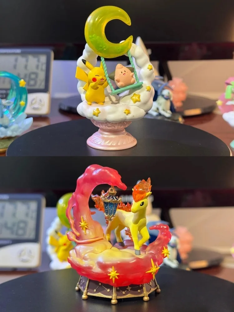 Genuine Pokemon Figures Romantic Collectione Sylveon Primarina Sprigatito Alolan Vulpix Galarian Ponyta Action Model Toys Gifts