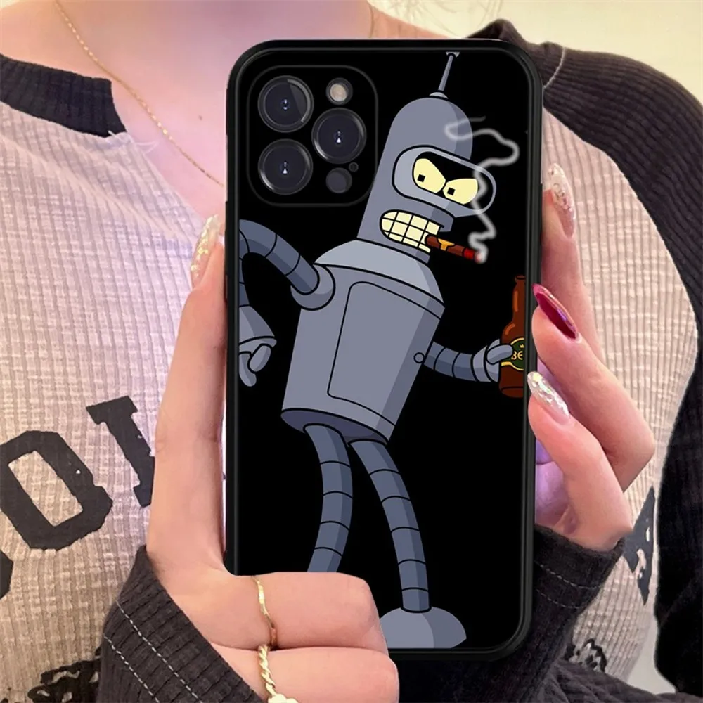 Funny  Futuramas Robot Bender Phone Case Silicone Soft for iphone 15 14 13 12 11 Pro Mini XS MAX 8 7 6 Plus X XS XR Cover