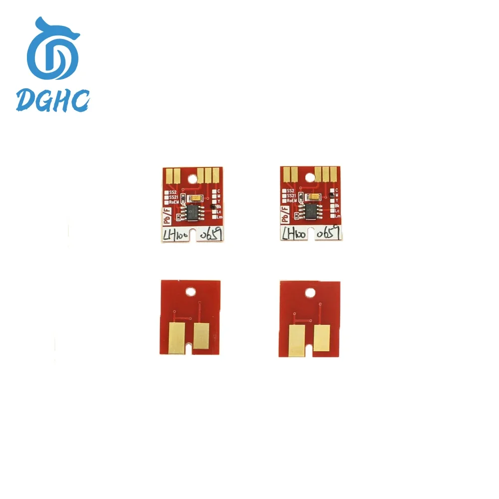 6colors LH100 spc 0659 Permanent chip for Mimaki UJF-3042 UJF-6042Printer LH-100 UV chip Auto Reset Chip BK C M Y WH WH