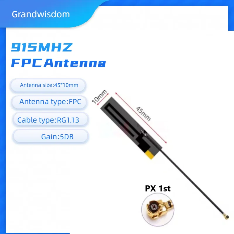 

5 шт. антенна FPC 915 МГц встроенная плата FPC SOFT для сигнализации FPC патч с высоким коэффициентом усиления 5 дБ антенна px1 кабель 12 см