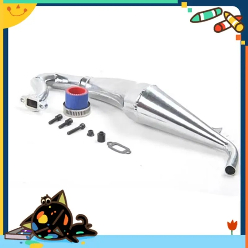 

Dominator V2 exhaust pipe high speed exhaust pipe fits 1/5 LOSI 5IVE-T KM X2 ROVAN LT