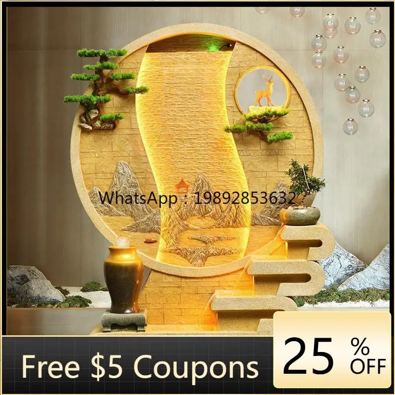 

LYY Partition Large Rockery Water Landscape Garden Courtyard Office Floor Ornament New Chinese Style
