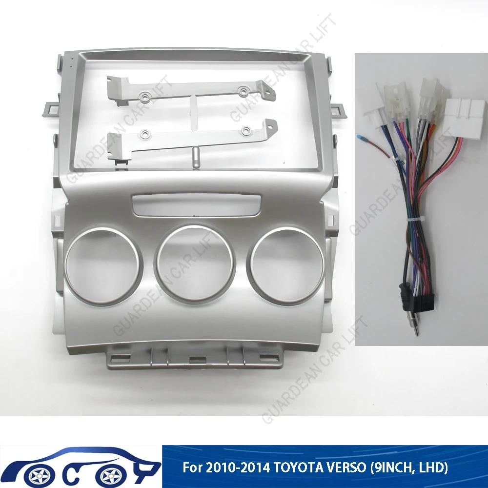 

9 Inch Car Radio Fascias For TOYOTA Verso 2010-2014 2 Din Head Unit Panel DVD Gps Mp5 Android Player Dashboard Frame Installtion