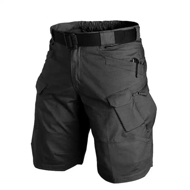 Men Multi Pocket Cargo Shorts Quick Dry Outdoor Casual Summer Shorts, Belt Not Included view 6