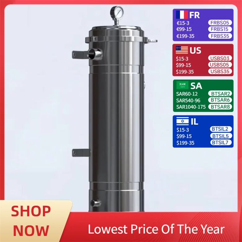 

Big Capacity Stainless Steel Outdoor Ultrafiltration Water Purifier NO Electric Portable Household UF Membrane