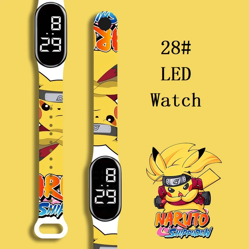 

Cartoon Anime Pikachu Children Watches Toys Kawaii Pokemon Sports Electronic Waterprime Character Pikachu Educational Children's