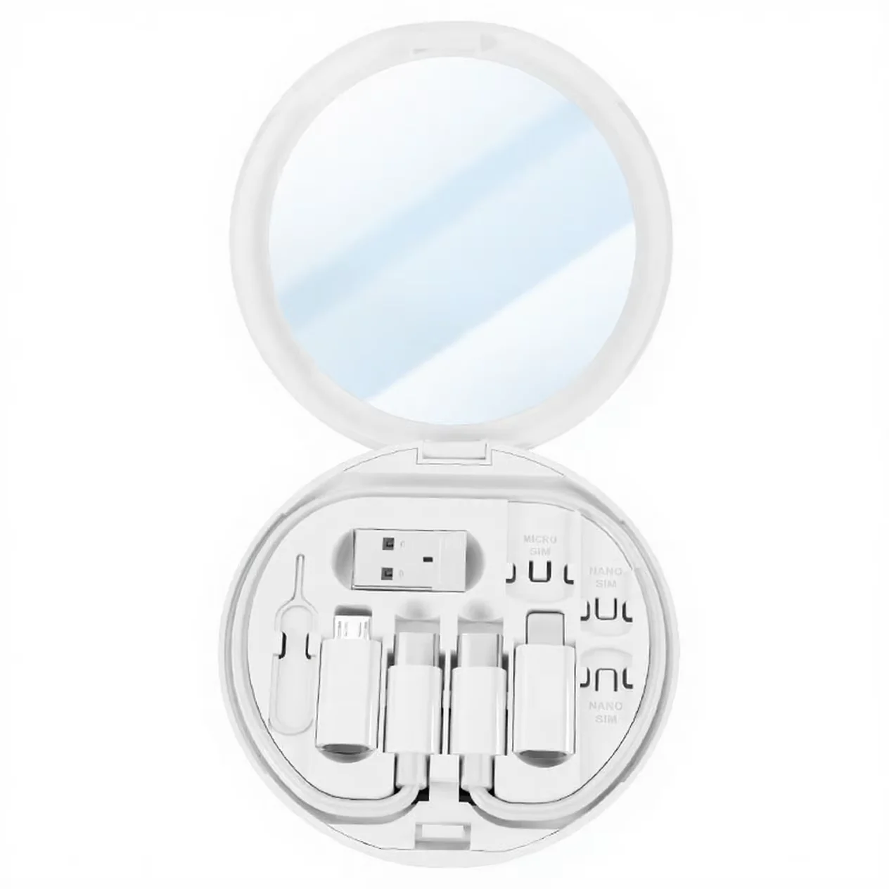 USB-Datenkabel mit Schnellladefunktion und Aufbewahrungsbox, multifunktionale digitale und elektronische Aufbewahrungsbox für Kleinzubehör – Detail 13
