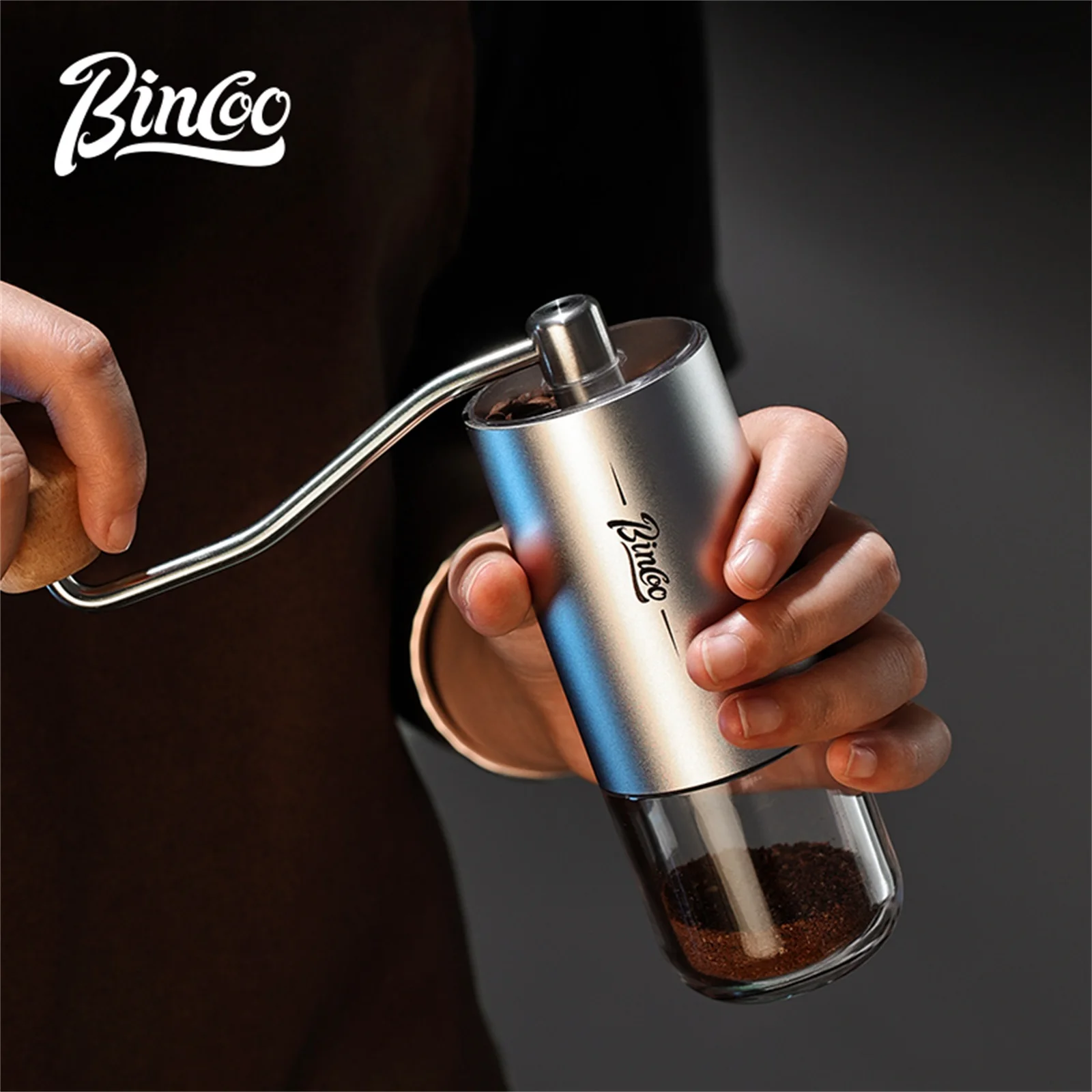 Bincoo Huanshen Hand-Cranked Bean Grinder Portable Steel Core Six-Star Hand-Pour Hand Grinder Manual Coffee Bean Small Grinder