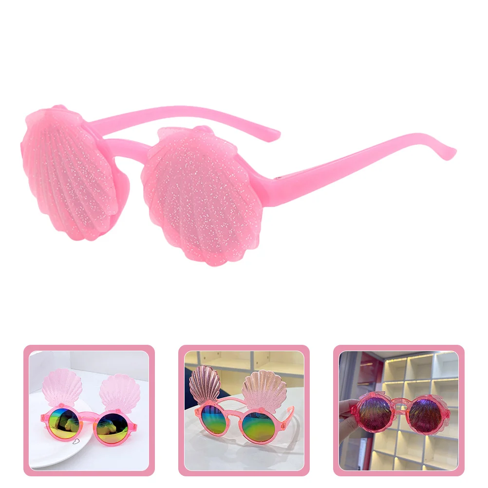 Gafas de fiesta Conchas Gafas de sol Accesorios para fotos Carnaval Festival Decoración de cumpleaños Cosplay Accesorios temáticos del océano Fiesta vibrante