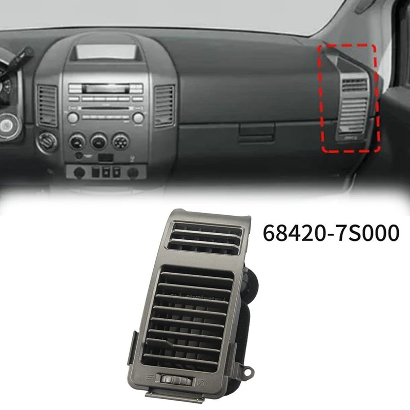 For Nissan Titan Armada 2004-2006 Gray Right Side A/C Dash Air Vent Cover Trim Replacement Accessories 68420-7S000