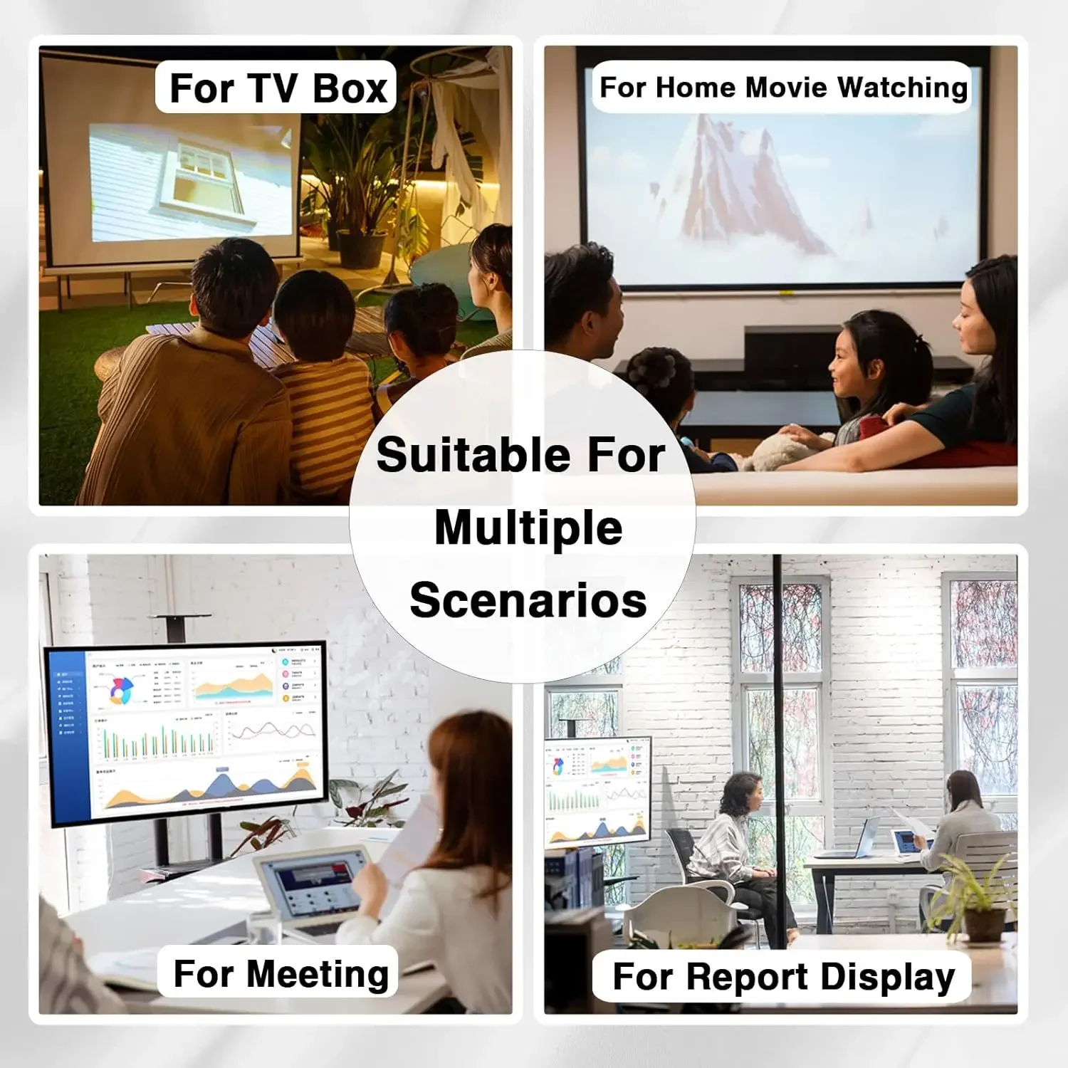 Kit de transmisor y receptor HDMI inalámbrico, 30M 1080P@60Hz, Plug & Play, Dual 2.4G/5G- para PC/PS5/4/TV Box a TV/Monitor/Proyector