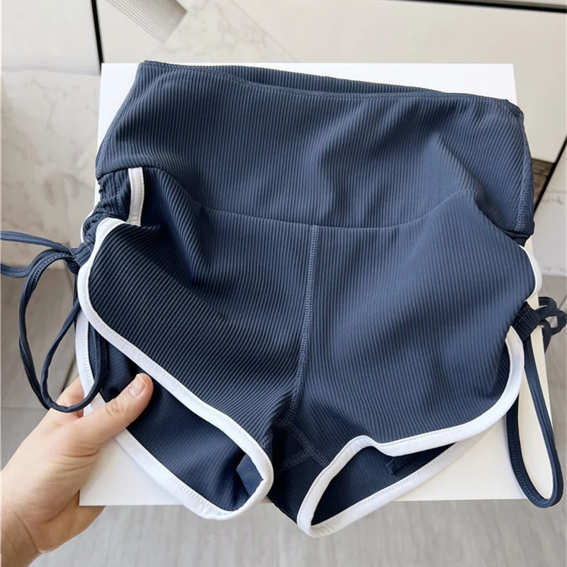 Seksowne sportowe legginsy damskie z wysokim stanem, modelujące pośladki, obcisłe spodenki fitness, spodnie do jogi, letnie spodenki do połowy łydki, koreański styl.