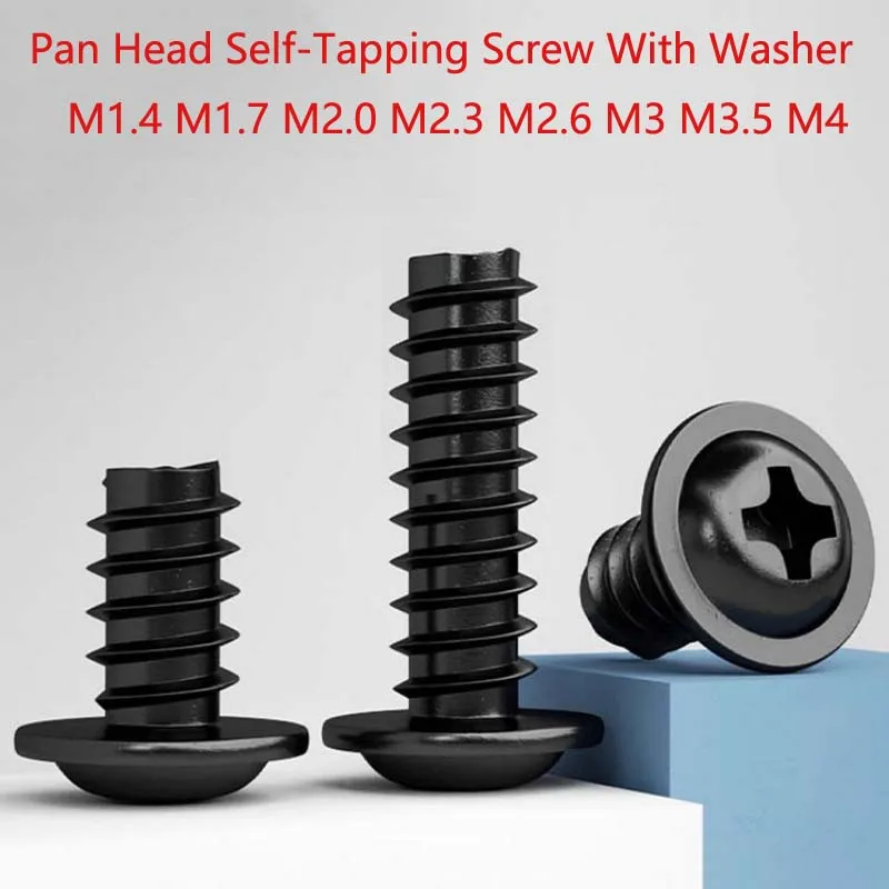 

Countersunk Head Self-tapping Flat Tail Screw Cross Pan Head Flat Tail Self Tapping ScrewsM1.4 M1.7 M2 M2.3 M2.6 M3 M3.5 M4