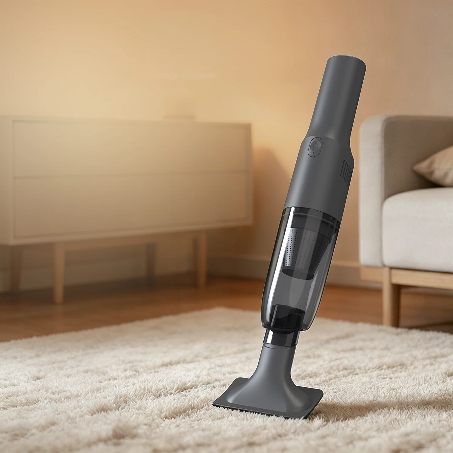 Mini Handheld Vacuum, USB Rechargeable High Power Brushless Motor Bagless Vacuum Cleaner