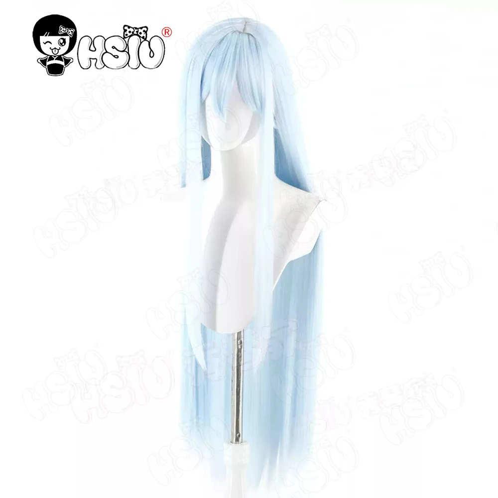 Yoisaki Kanade Cosplay perruque HSIU 95 CM bleu clair cheveux longs perruque synthétique + bonnet de perruque Anime projet Sekai scène colorée! exploit Cosplay