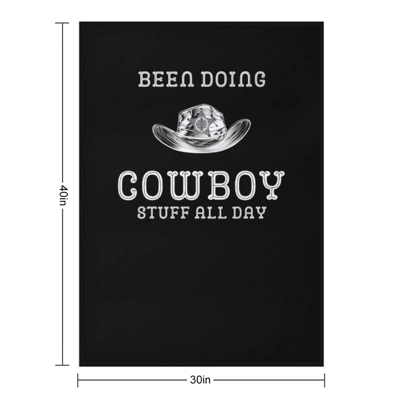 يتم القيام بأشياء رعاة البقر طوال اليوم، بطانية رمي للأطفال من الفلانيل لمصممي التخييم #2