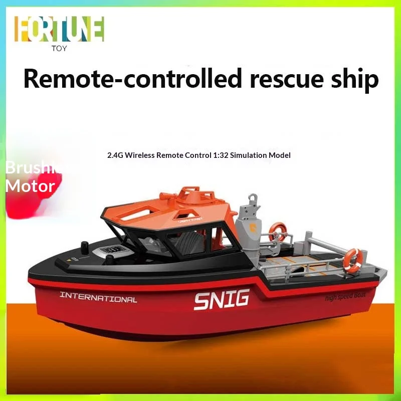 Tx694 Barco de rescate con control remoto de alta velocidad, Jet Vortex, remolcador eléctrico subacuático sin escobillas, modelo Go Kart, juguete