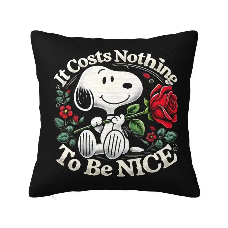 

Cute Cartoon Snoopy Modern Pillow Cover Decoration Sofa Cushion