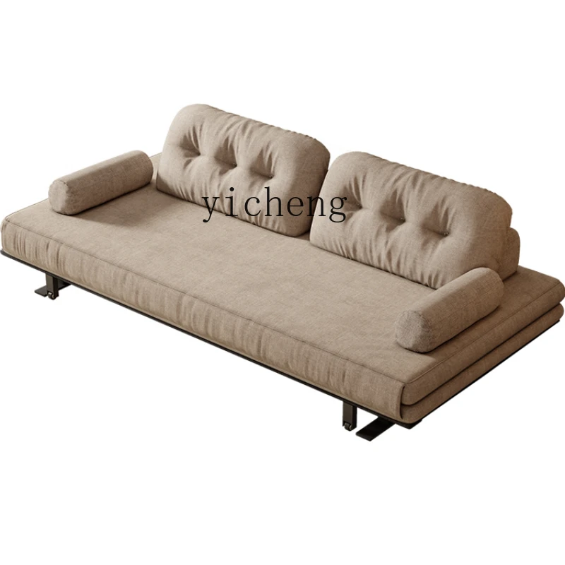 XC Sofa Bed Dual-Use Living Room Bedroom Multifunctional Foldable Retractable Designer Single Double Bed with Rollers