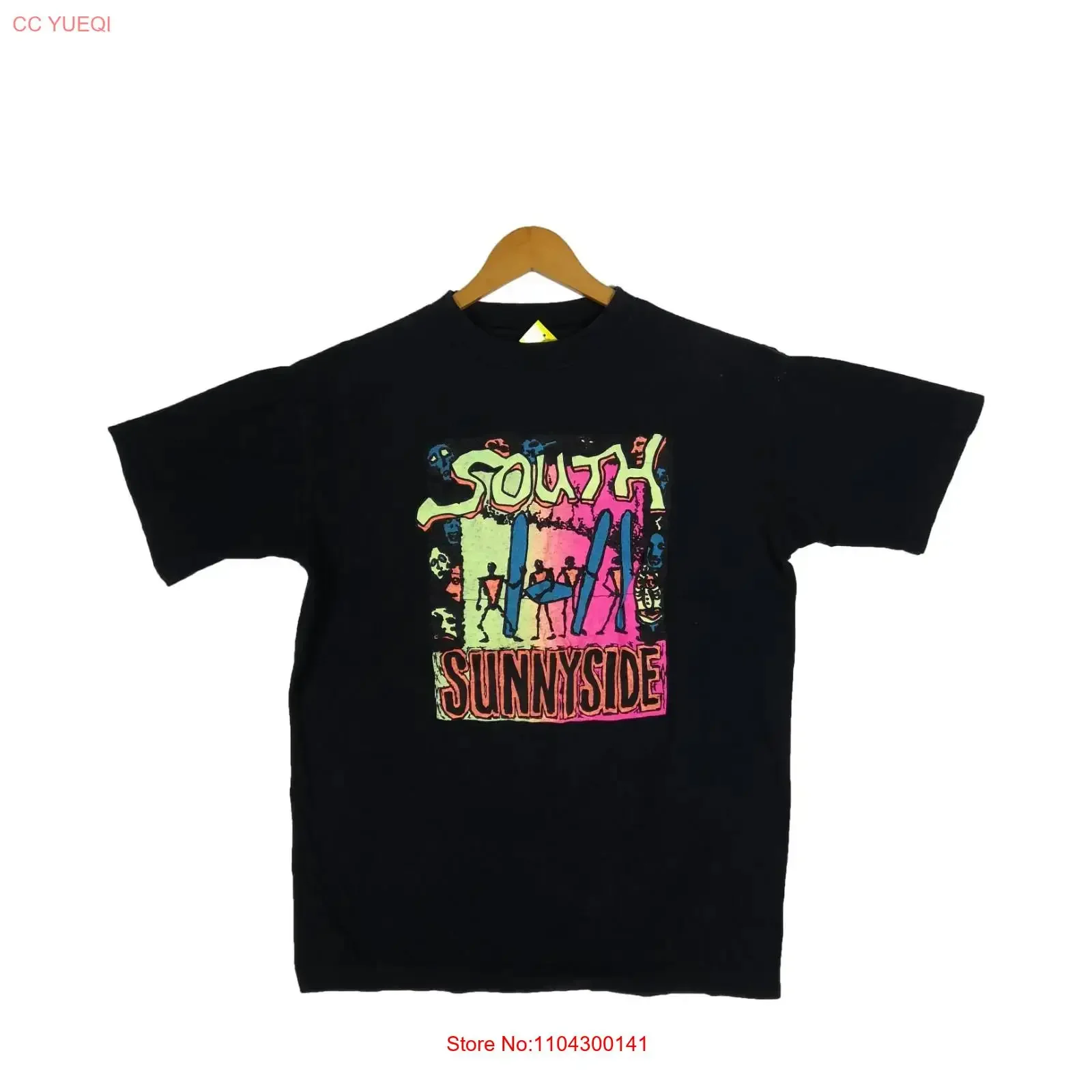 Vintage 90s South Sunnyside T Shirt Surfing Hawaii Rare Beach Novelty Size L vintage Washed Stylish Versatile Soft Unisex