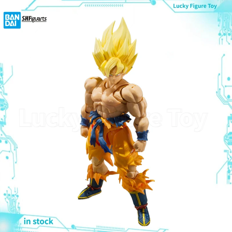 

【Оригинал】BANDAI SHF DRAGON BALL Z Son Gokuu Legendary Super Saiyan BEST SELECTION Фигурка Модель игрушки