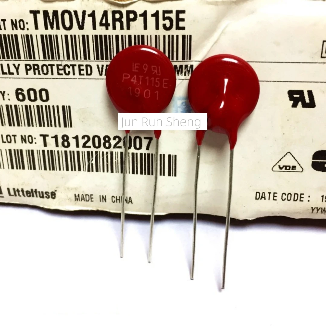 1/10/20PCS Litteifuse For TMOV14RP115E P4T115E Red Varistor 180V 6KA DISC 14MM Rheostat AC115 DC150 1100pF MOV TVS V14RP115E