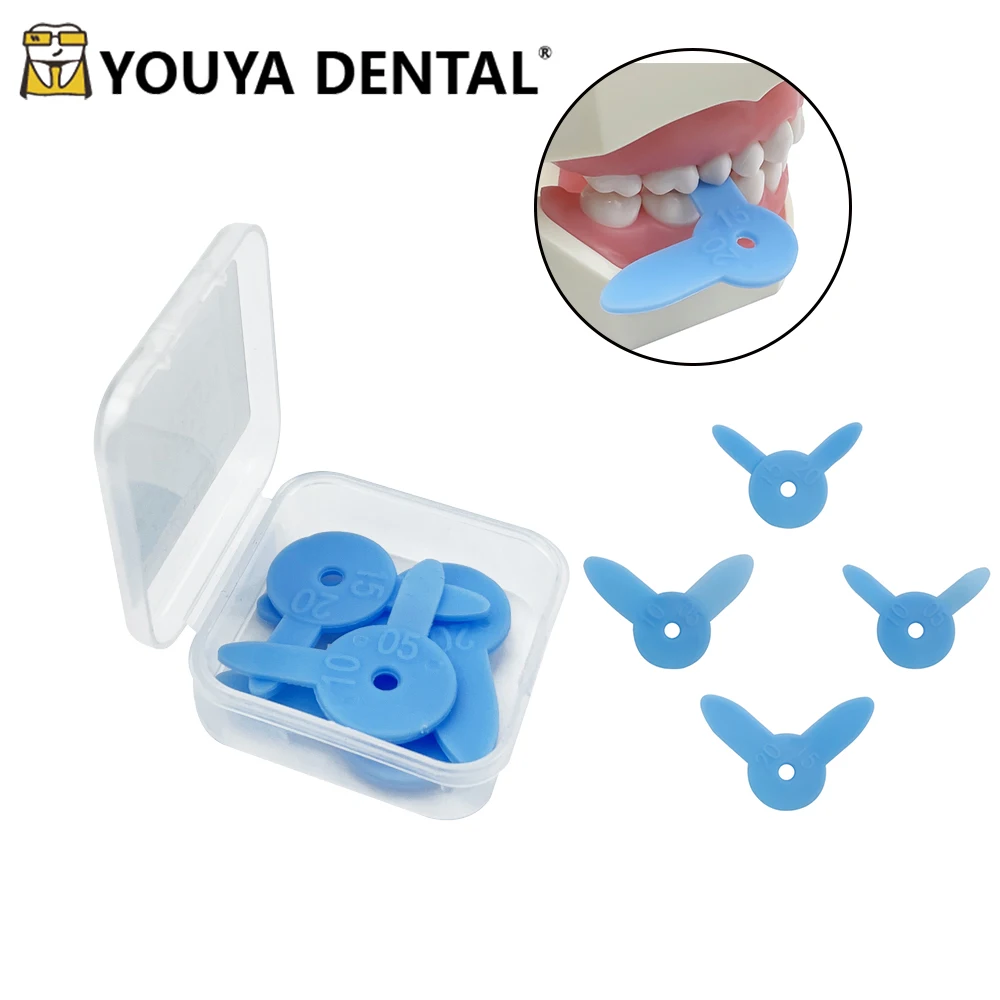 4pcs/Set Dental Rubber Ruler for Measurement of Tooth Slit Dental Interdental Wedge Auxiliary Dentist Tools