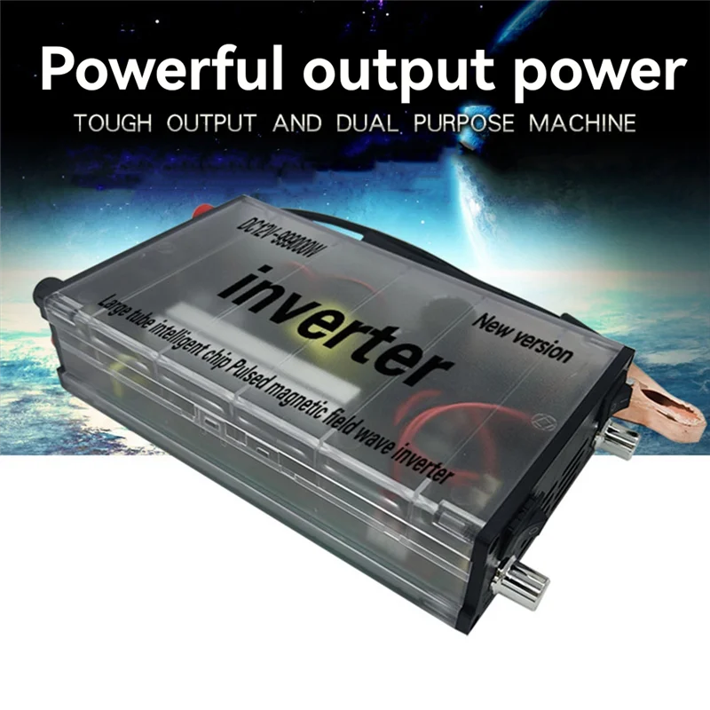 

AK51-High Power Double Converter Inverter Head DC12V-999000W Battery Converter Inverter Transformer Kit