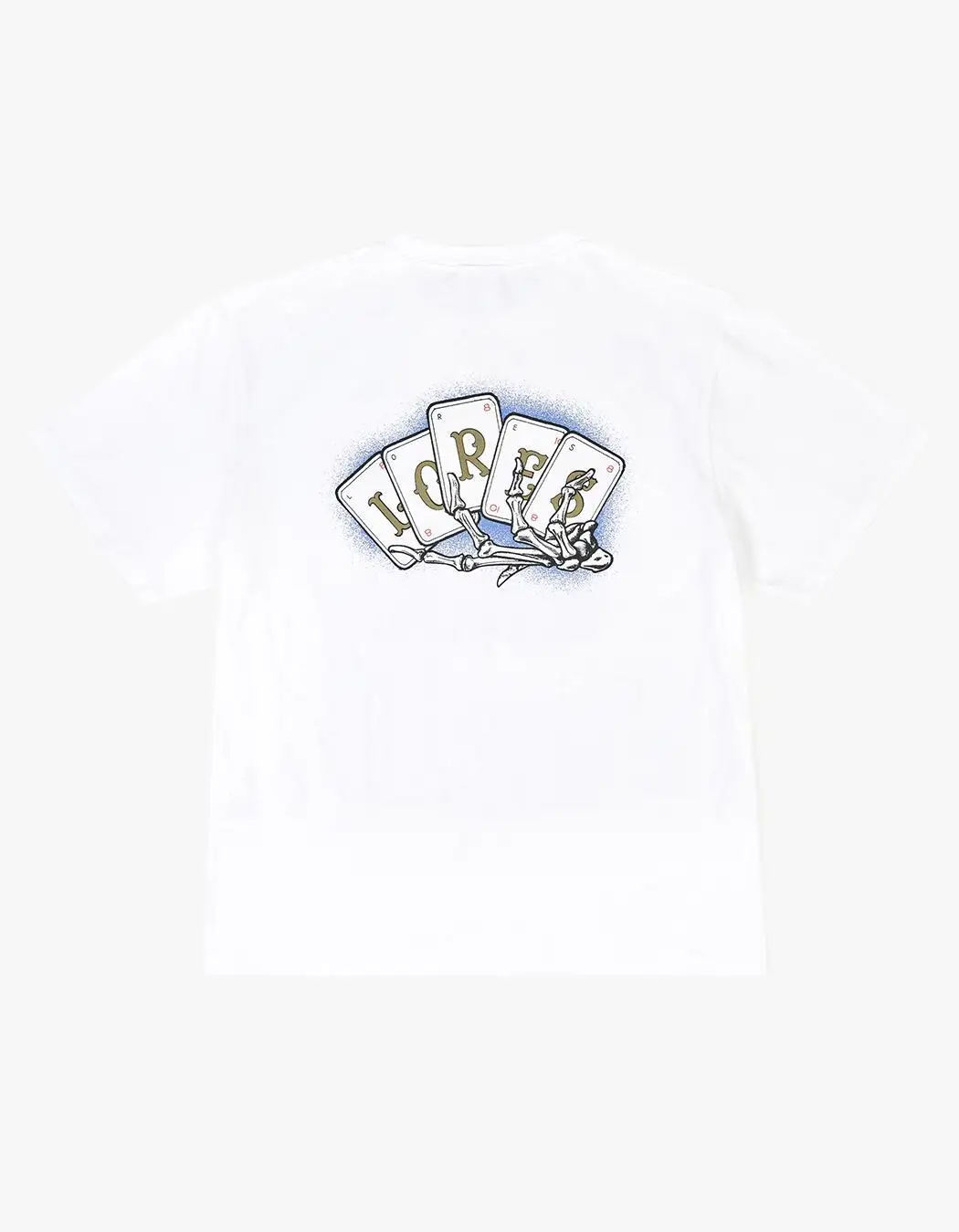

LORES Poker Clothing Peripheral Pattern Printing Summer Luxury Brand Pure Cotton Men's and Women's T-shirt Short Sleeve