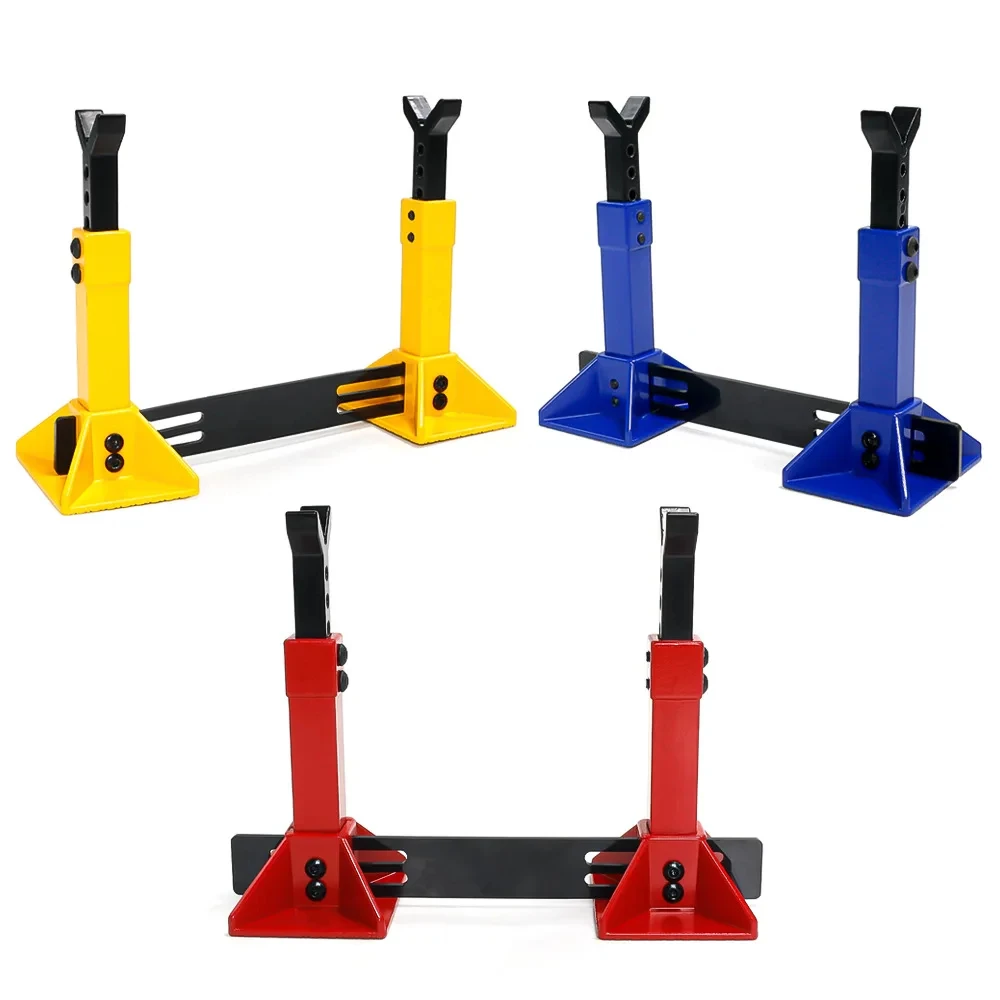 

RC Simulation Metal Height Adjustable Jack RC Car Holder Stand Decoration for 1/8 1/10 RC Crawler Axial SCX10 Traxxas TRX4 D90