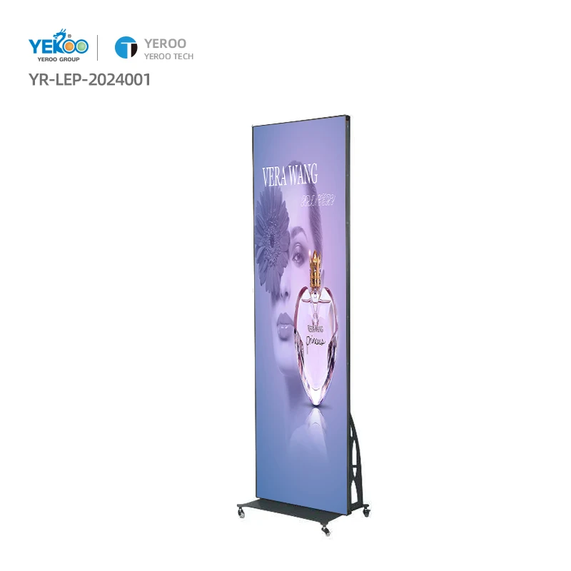 Supermarket Advertising P2.5 Full Color LED Display Poster Media Player