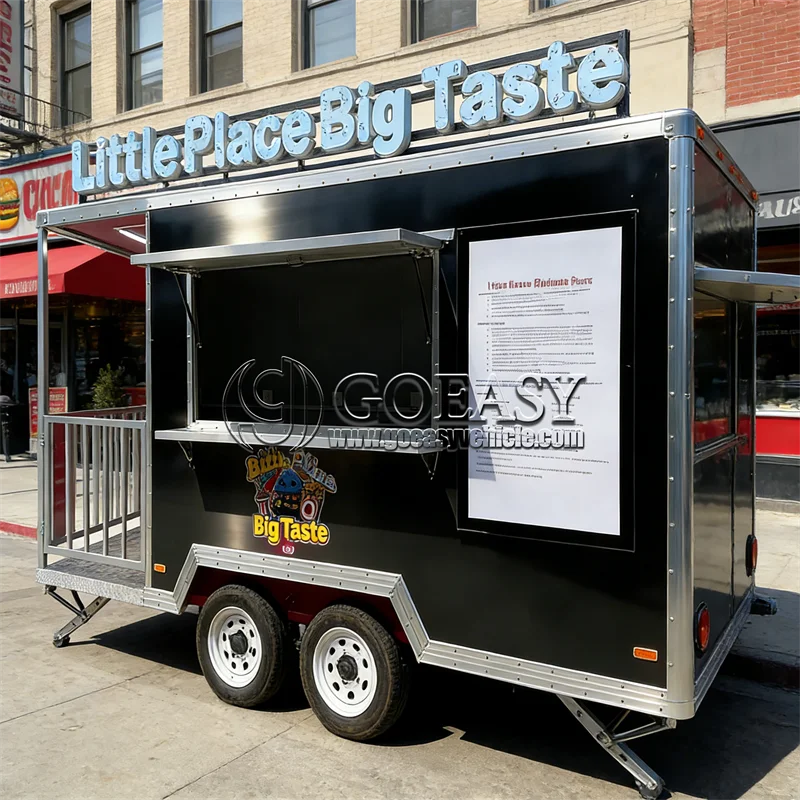 

Luxury Brioche & Toast Concession Cart Mobile Kitchen Truck Fully Equipped Food Truck Mini Food Cat Ice Cream Cart For Sale