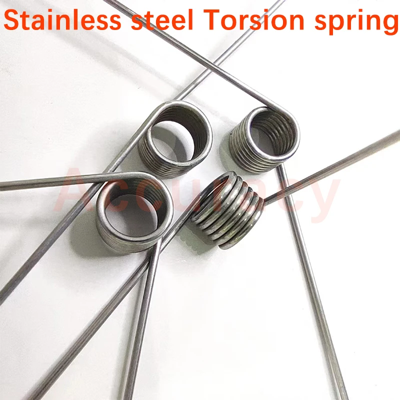 0.7 Wire Diameter Stainless Steel Small Torsion Spring Torsion Hairpin Spring 60/90/120/180 Degree V-shaped Customizable 5Pcs