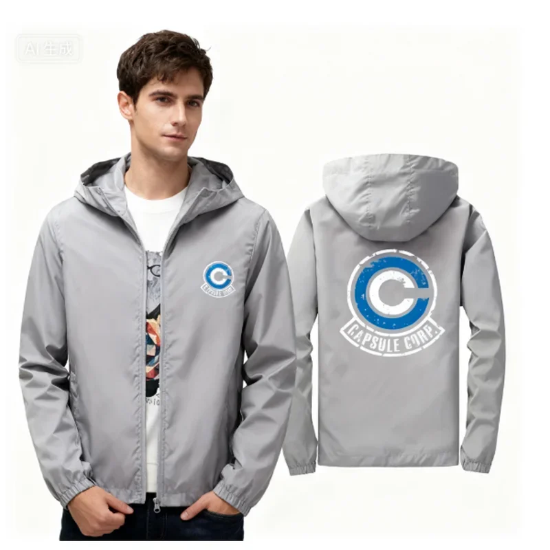 

Capsule Corp Cool Dynocaps Anime Gym Мужская спортивная рубашка с капюшоном Мужская весенне-осенняя спортивная куртка с капюшоном для рыбалки на открытом воздухе