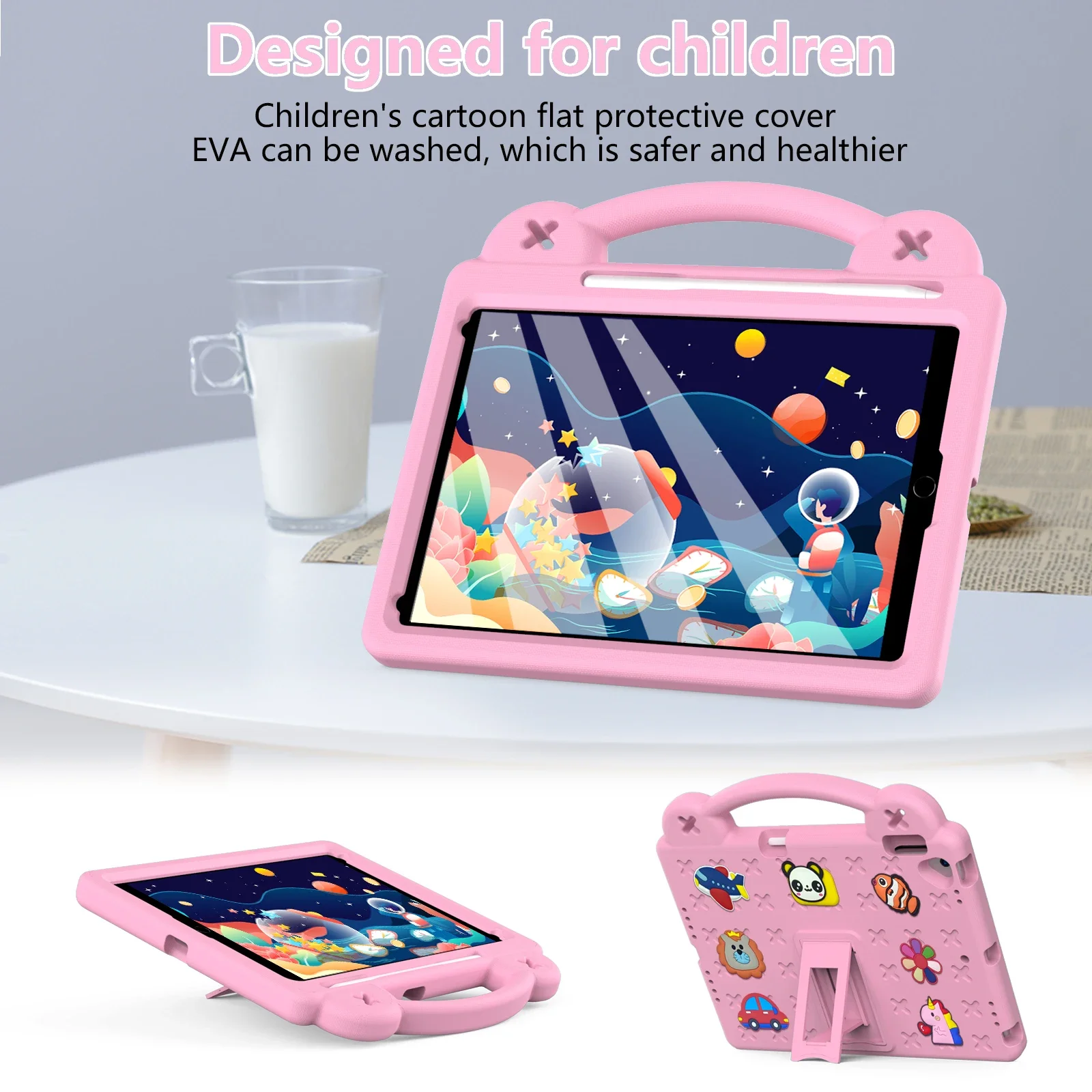 Voor Ipad Air 11 Pro 2024 5 4 10.9 Case Eva Kids Safe Stand Tablet Hoes 10e 2022 10.2 8e 9e 7e 9.7 Generatie Mini 6 4 3 2