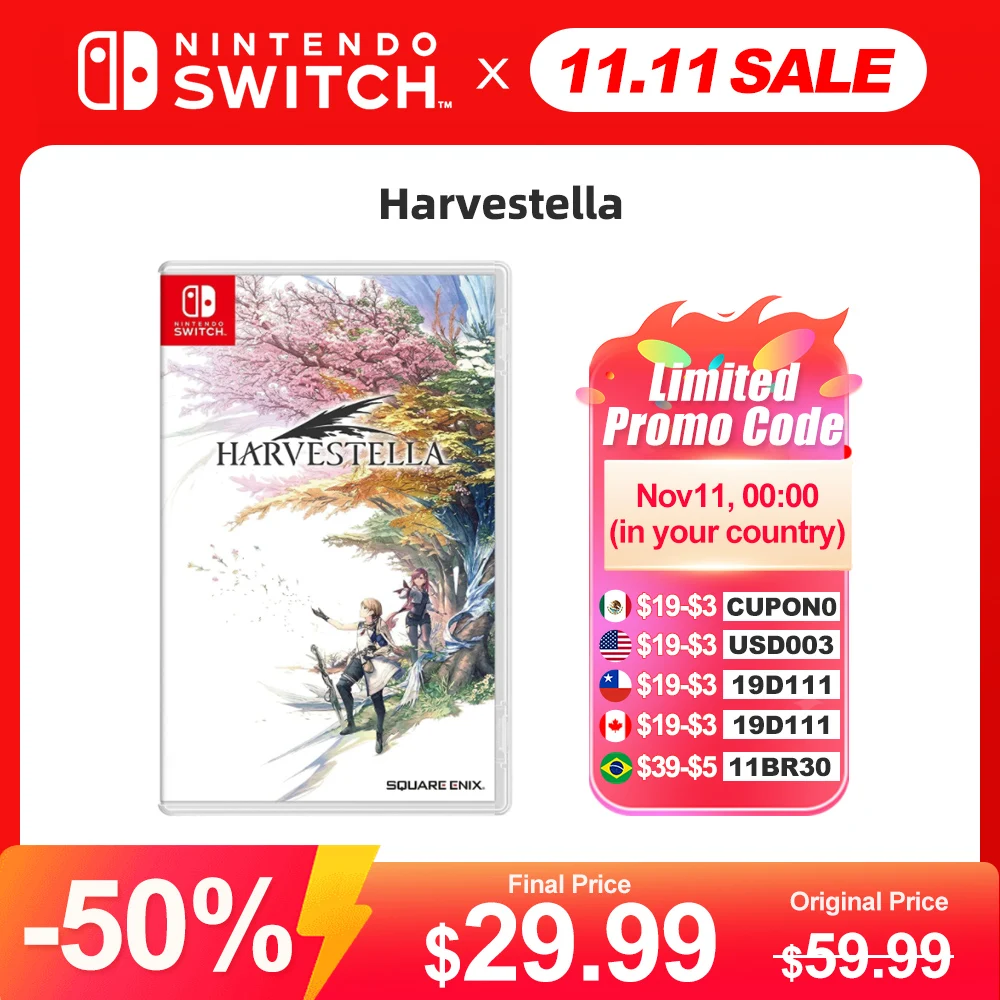 HARVESTELLA Nintendo Switch Game Deals 100% Official Physical Game Card 1 Player RPG Simulation Genre for Switch Game Console