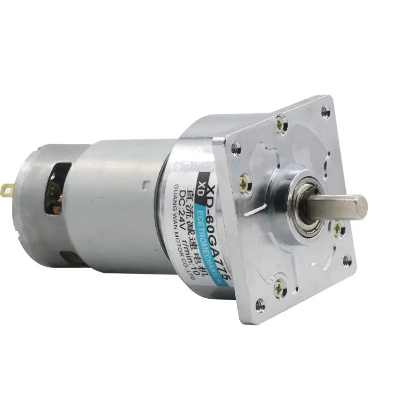 

XD-60GA775 Gear Motor 12V/24V 35W Micro Small Motor High Torque Speed Motor Slow Speed DC Motor Can Adjust Direction