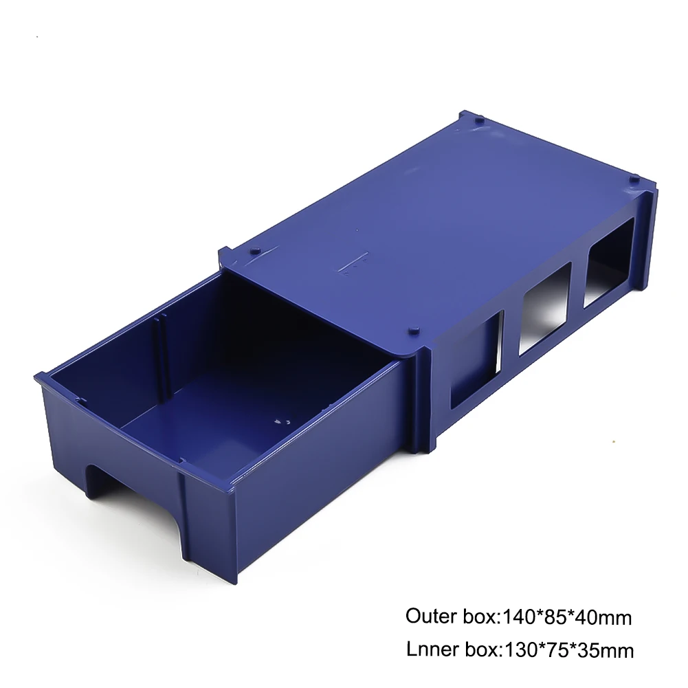 1pc Stackable Thicken PE Box Dustproof For Storing Hardware Crafts Sewing Supplies 80 Degree Celsius Temperature Resistance