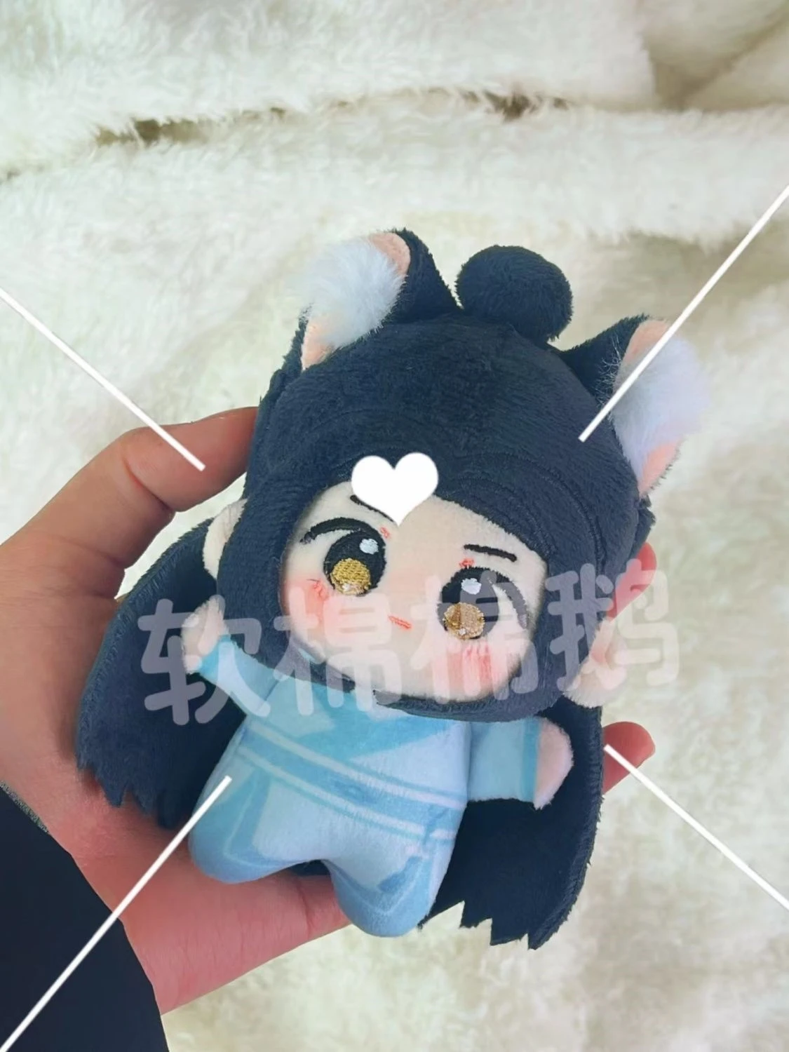 

Anime Grandmaster of Demonic Cultivation WeiWuXian LanWangJi Cosplay curlicue cotton doll Ambitus