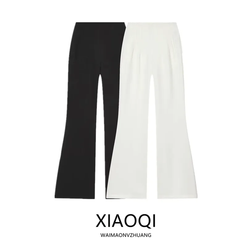 

High Waist Commuter Casual Women's Pants Summer 2026 New Arrival Stripe Pattern Polyester Blend Fiber Online Exclusive