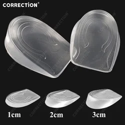 CORRECTION 1CM 2CM 3CM Silicone gel Height Increase Insoles for Shoes Flat Feet Arch Support Orthopedic Insole Heighten Lift pad