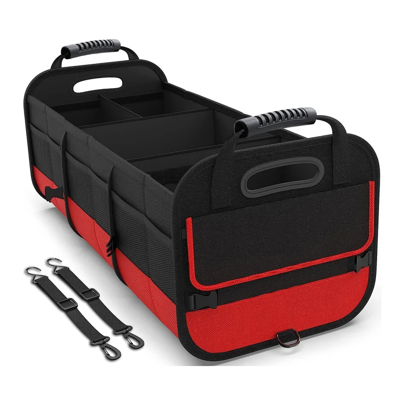Large-capacity Trunk Storage Oxford Cloth Box, Foldable Car Storage Box, Universal Type With Handle, Car Storage Box